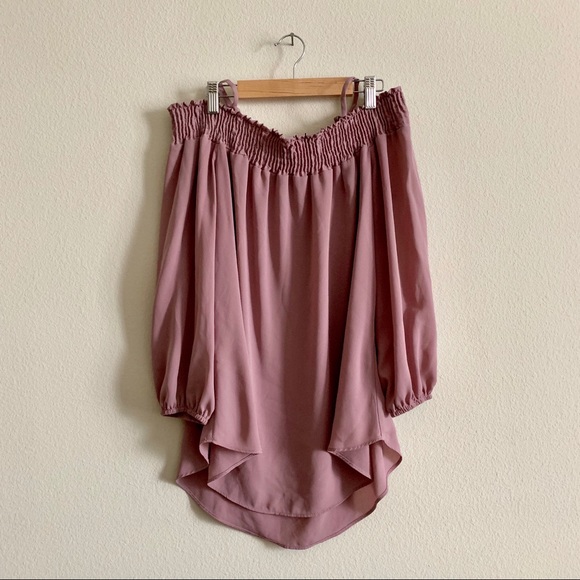 Moa Moa Tops - 🎈 Moa Moa Blush Off The Shoulder Top